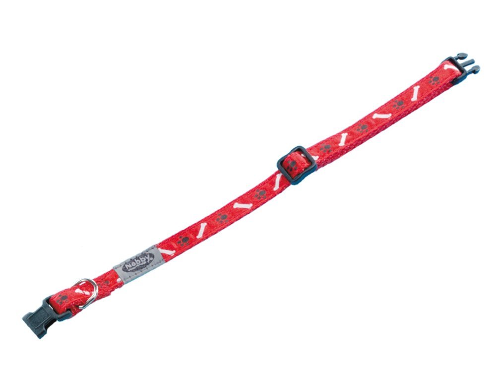 Nobby MINI tenký obojek XXS 13-20cm červená