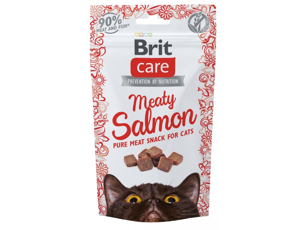 Brit Care Cat Snack Meaty Salmon 50g