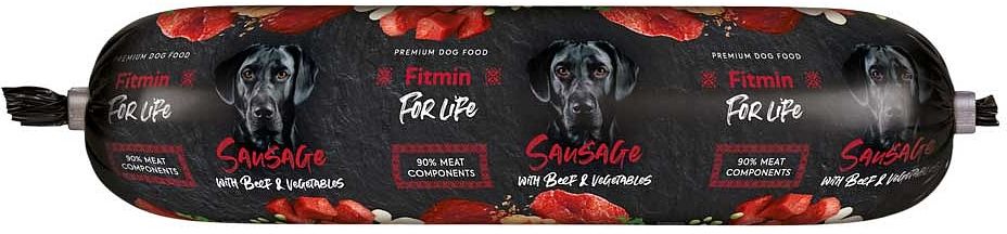Fitmin For Life Hovězí salám se zeleninou pro psy 900g