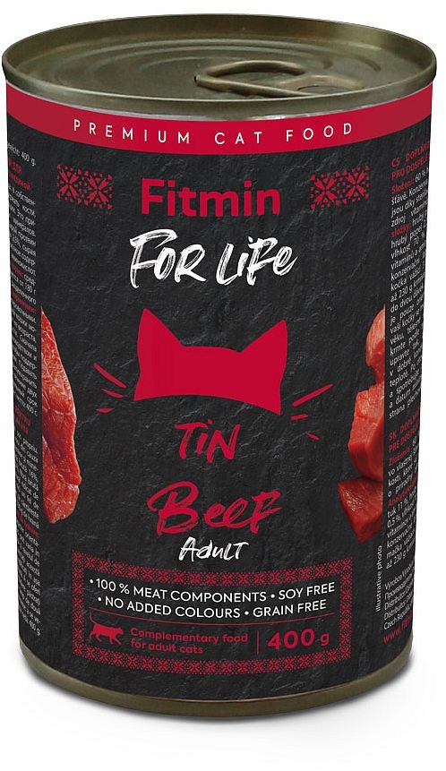 Fitmin For Life Fitmin Cat For Life Adult Beef konzerva hovězí 400g