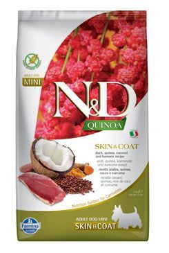 N&D Quinoa Dog Adult Mini Skin & Coat Grain Free Duck & Coconut 0,8 kg