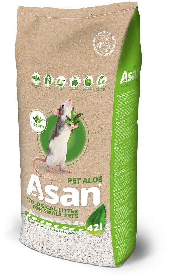 ASAN Pet Aloe Podestýlka hlodavce a králíčky 42l