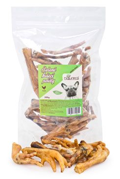 NATURECA Kuřecí pařáty sušené pochoutka pro psy 250g