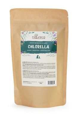 Natureca Chlorella sušená výživový doplněk pro psy a kočky 150g
