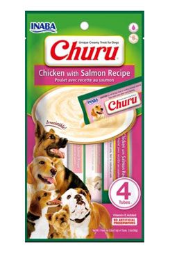 Churu Dog Chicken with Salmon pyré pro psy 4x14 g