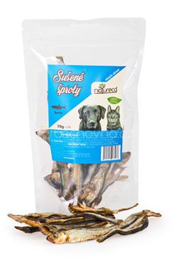 NATURECA Šproty sušené 6-8cm pochoutka pro psy a kočky 70g