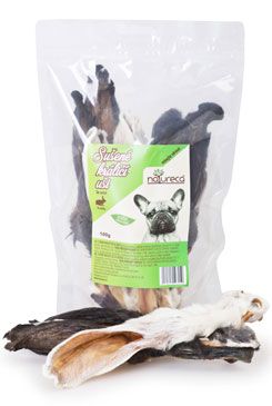 NATURECA Králičí uši se srstí pochoutka pro psy 100g