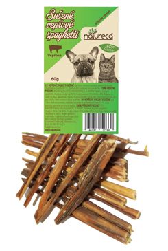 NATURECA Vepřové spaghetti sušené pochoutka pro psy a kočky 60g