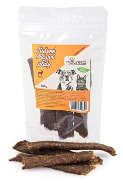 NATURECA 100% masové pláty Jelen pochoutka pro psy a kočky 100g