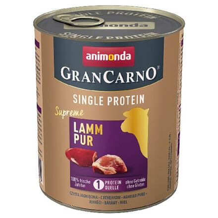 Animonda Gran Carno Single Protein Adult Supreme čisté jehněčí maso 6 x 800 g