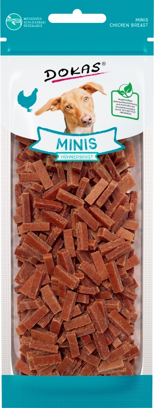 Dokas Minis Kostičky z kuřecích prsou pochoutky pro psy 70g