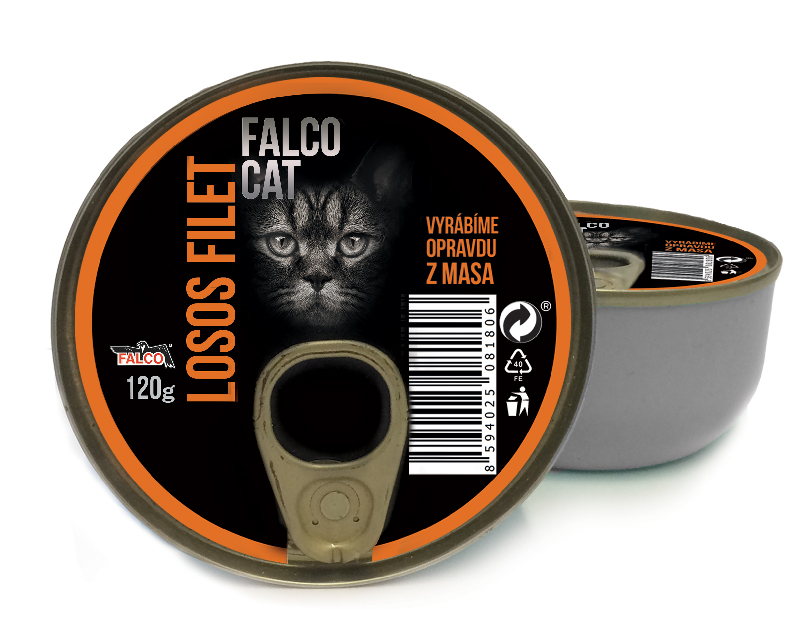 Falco Cat Filet z lososa konzerva pro kočky 120g