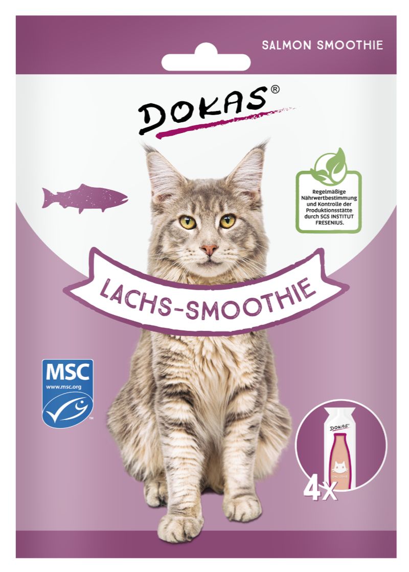 Dokas Lososové smoothie pro kočky 120ml