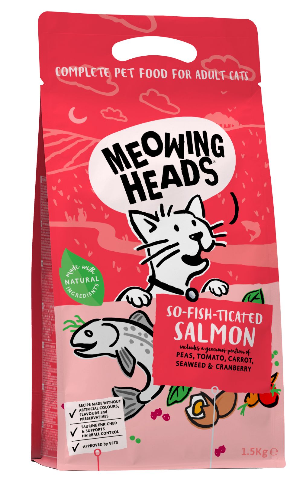 MEOWING HEADS So-fish-ticated Salmon 1,5 kg