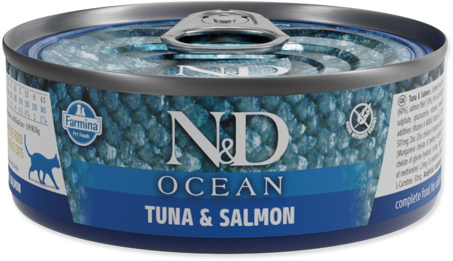 N&D Ocean N&D CAT OCEAN Adult Tuna & Salmon 70g