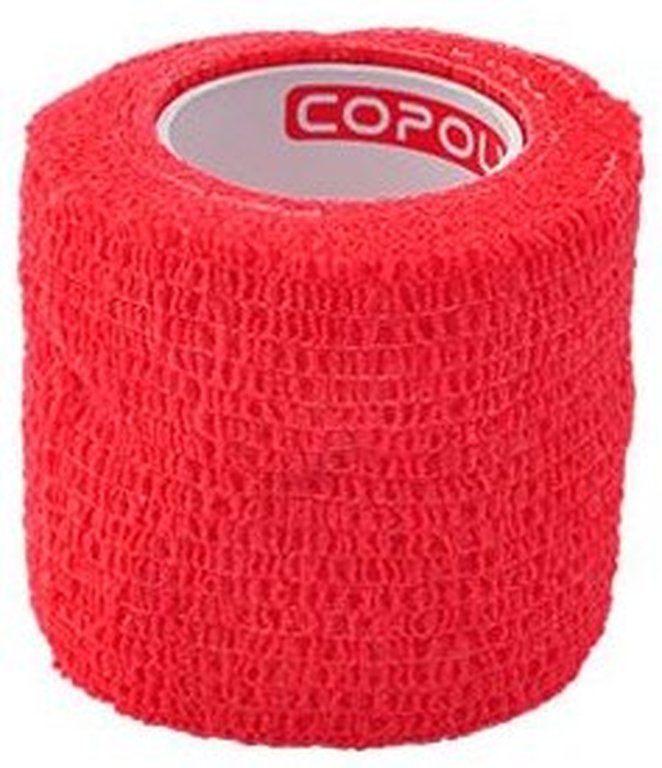 Obinadlo elast. CoPoly 5cm x 4,5m červená