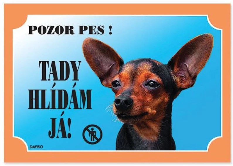 DAFIKO Tabulka Tady hlídám! Krysařík 1ks