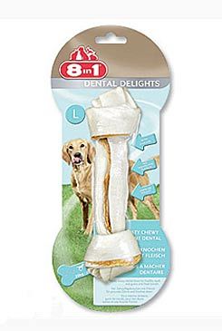 8in1 Kost žvýkací s minerály Dental Delights L 1ks