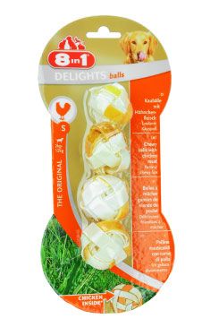 8in1 Koule žvýkací Delights S 4ks
