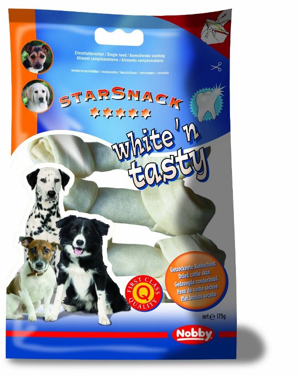 Nobby StarSnack White'n Tasty pamlsek uzel 10-11,5cm 5ks