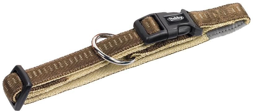 Nobby SOFT GRIP obojek S-M 30-45cm / 20mm hnědá