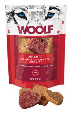 WOOLF Hearts of Duck or Chicken & Rice 100 g