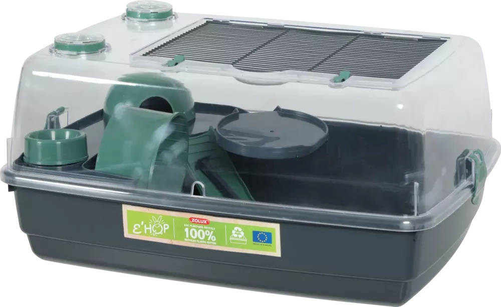Klec křeček EHOP Vision 55cm šedá/zelená s výb. Zolux