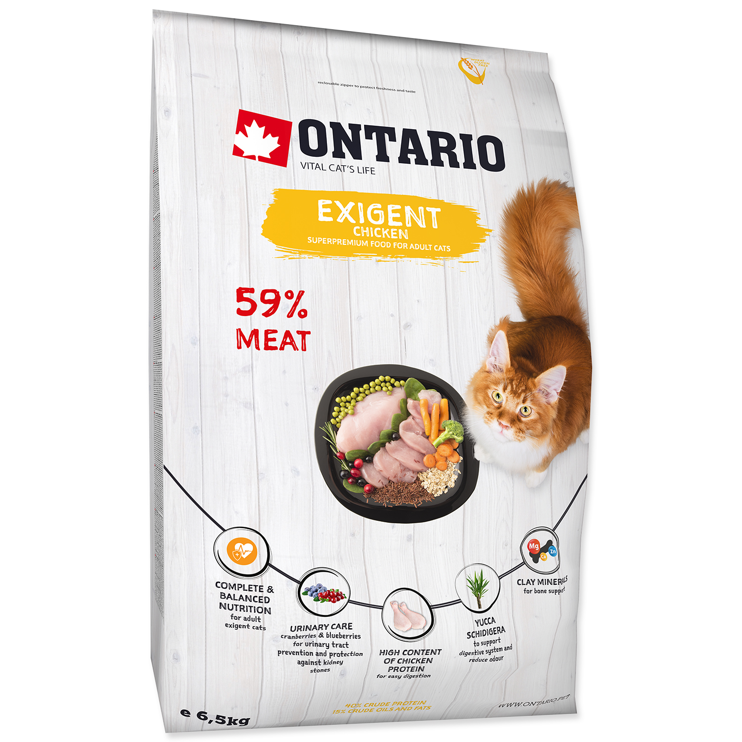 ONTARIO Cat Exigent 6,5 kg