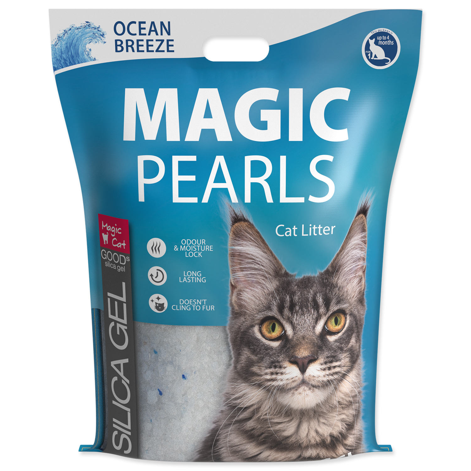 Magic Cat Kočkolit MAGIC PEARLS Ocean Breeze 16 l