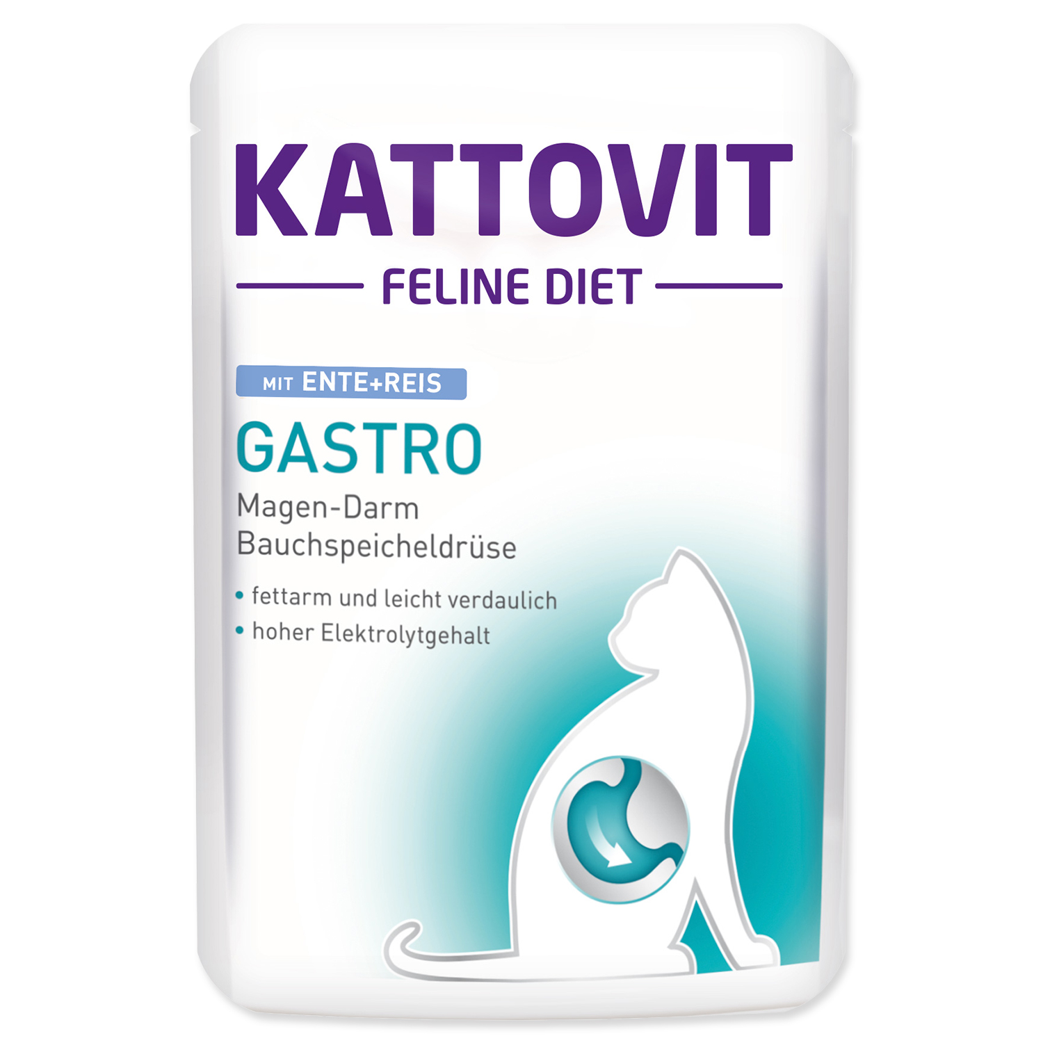 Kapsička KATTOVIT Gastro kachna + rýže 85 g