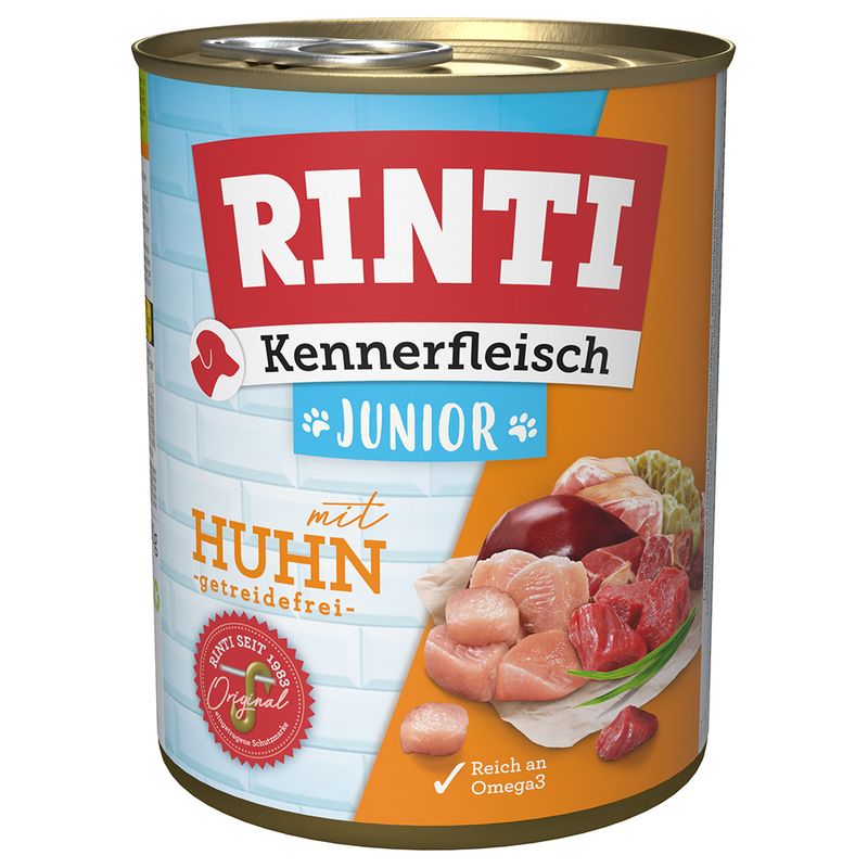 Rinti Dog Kennerfleisch konzerva Junior kuře 800g