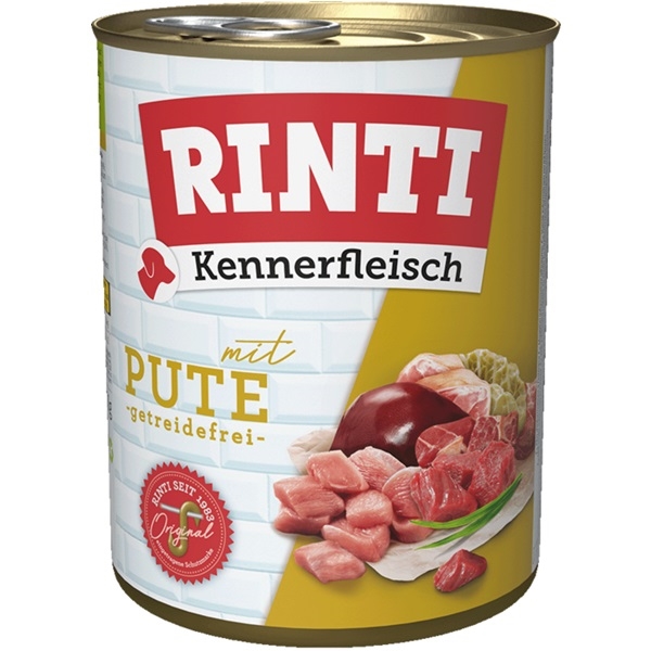 Rinti Dog Kennerfleisch konzerva Krůtí 800g