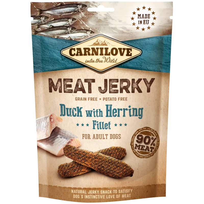 Carnilove Dog Jerky Duck & Herring Fillet 100g