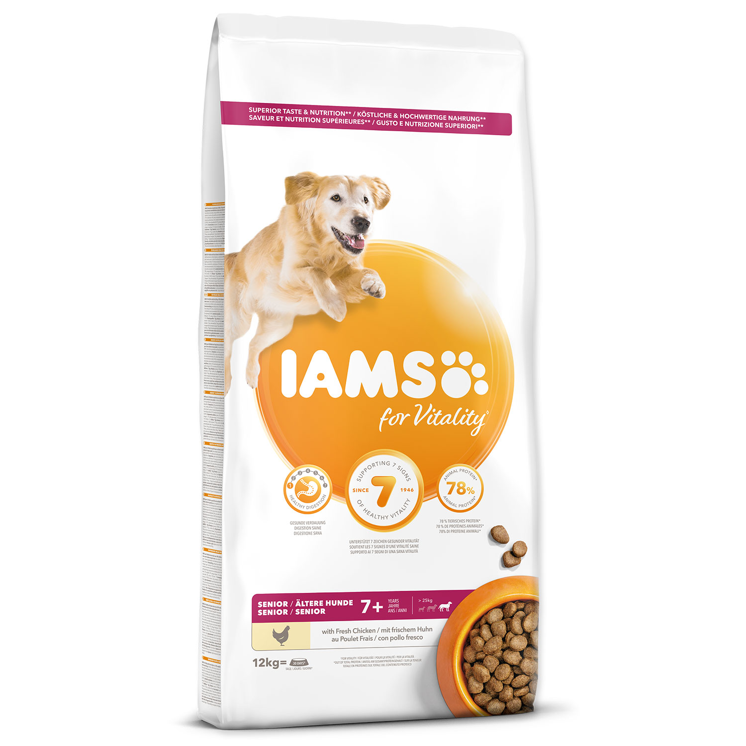 IAMS Dog Senior Large Chicken 12 kg