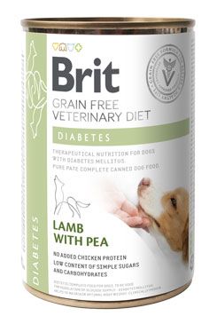 Brit Veterinary Brit VD Dog GF konz. Diabetes 400g