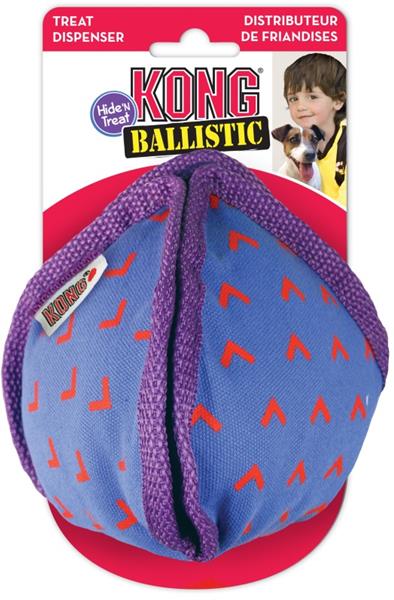 Hračka textil Ballistic plnící míč KONG