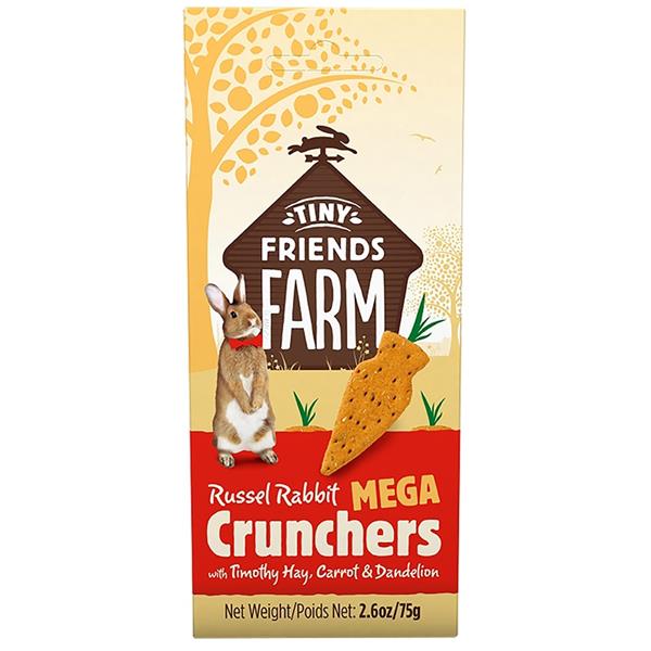 Tiny Friends FARM Supreme Tiny FARM Snack Mega Crunchers - králík 3 ks, 75 g