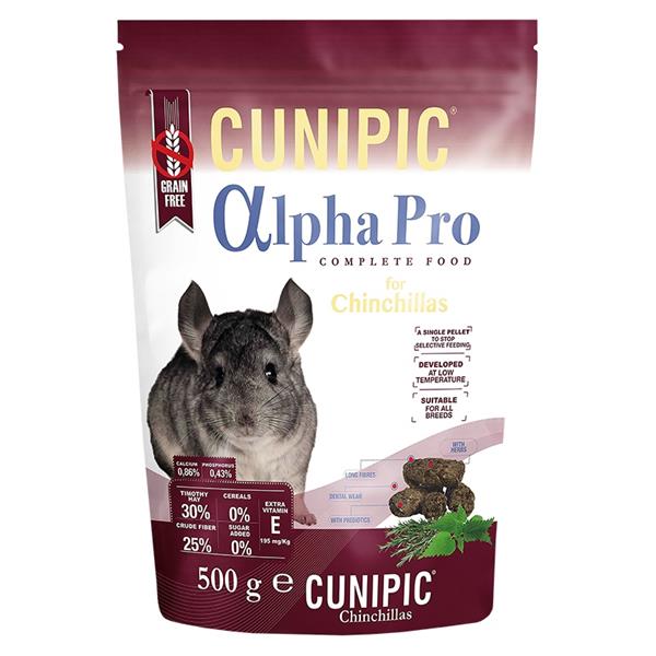 Cunipic Alpha Pro Chinchilla - činčila 500 g