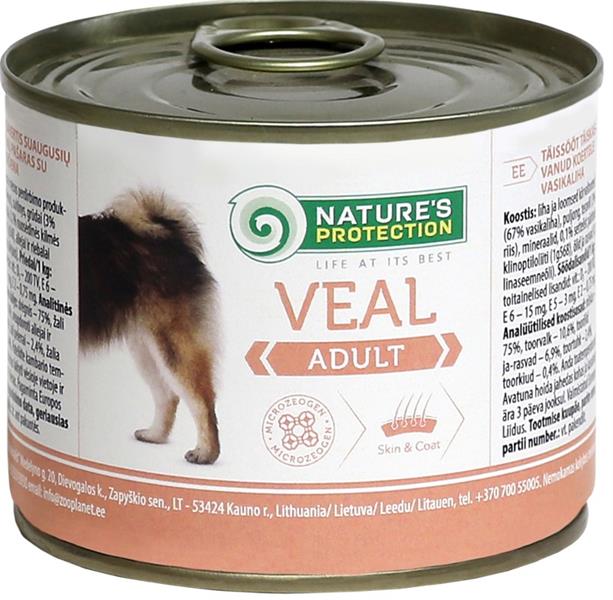 Nature's Protection Dog Adult telecí konzerva 200g