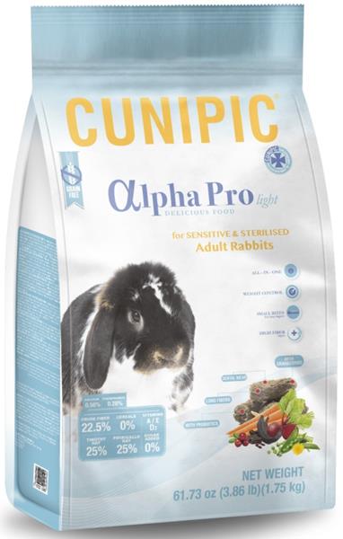 Cunipic Alpha Pro Rabbit Light/Sensitive - králík 1,75kg