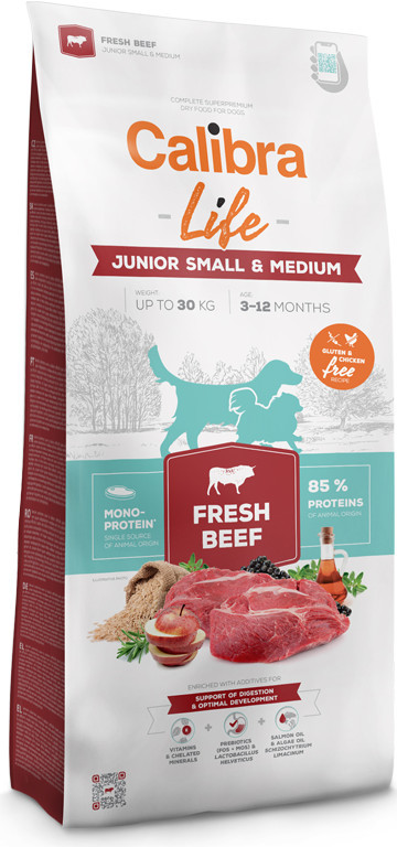 Calibra Life Junior Small & Medium Fresh Beef 2,5 kg