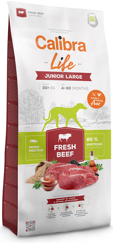 Calibra Life Calibra Dog Life Junior Large Fresh Beef 12kg