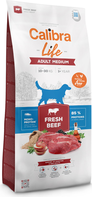 Calibra Life Calibra Dog Life Adult Medium Fresh Beef 2,5kg