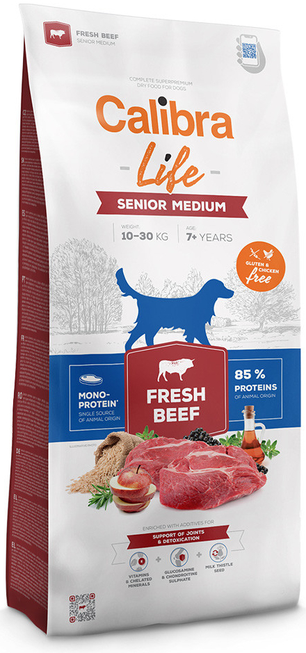 Calibra Life Calibra Dog Life Senior Medium Fresh Beef 12kg