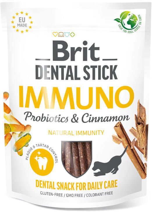 Brit Dog Dental Stick Immuno with Probiotics & Cinnamon 251 g