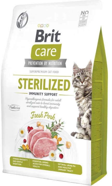 Brit Care Cat Grain-Free Sterilized Immunity Support 2kg