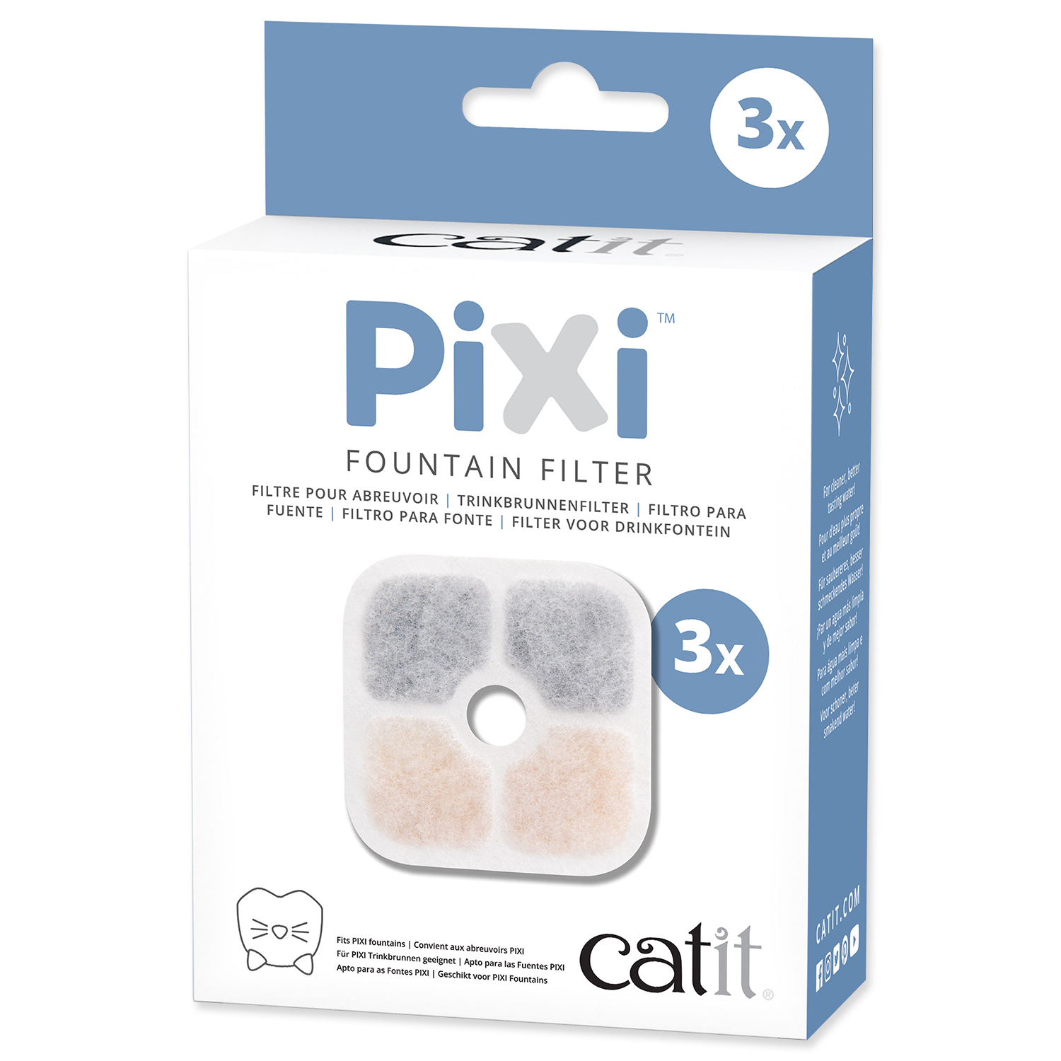Náplň filtrační CATIT Pixi 3 ks