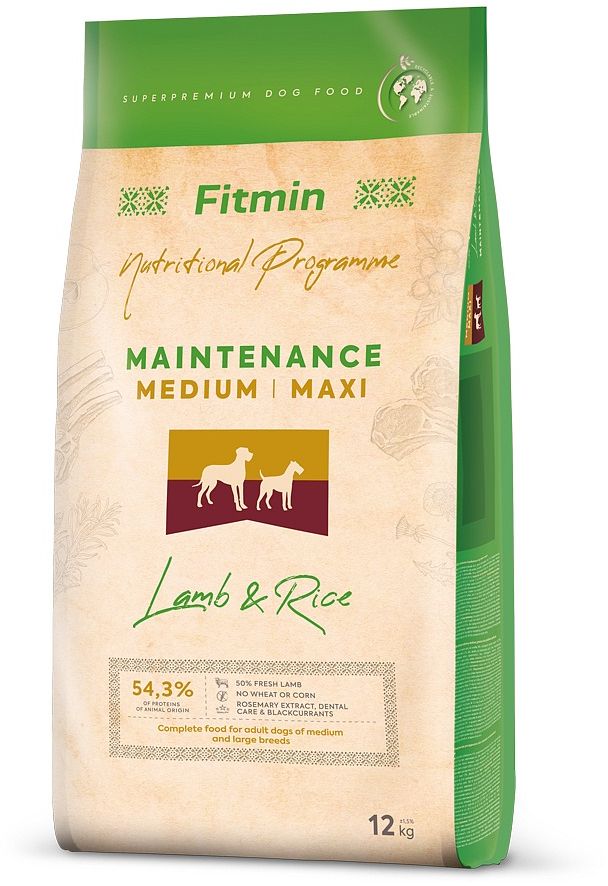 Fitmin Medium Maxi Lamb & Rice 12 kg