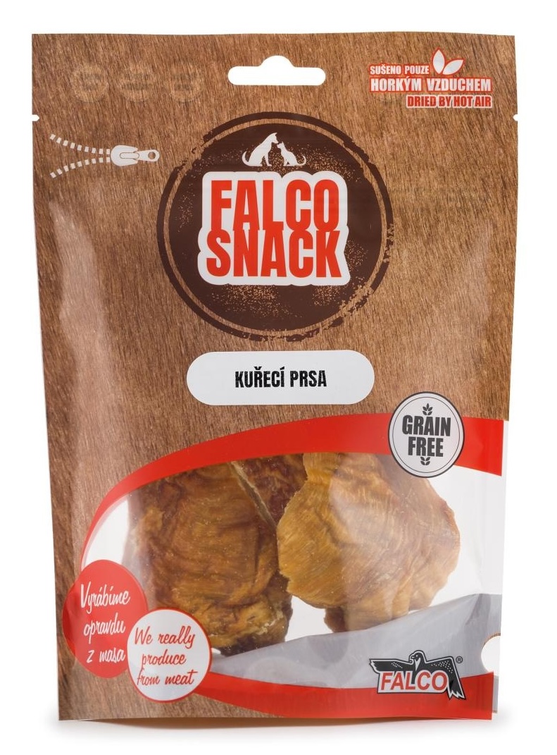 Falco Snack pochoutky sušená kuřecí prsa 100 g