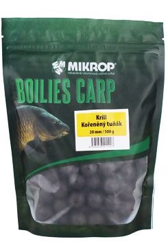 MIKROP Boilies Carp pro ryby 500g 20mm Krill kořenený tuňák